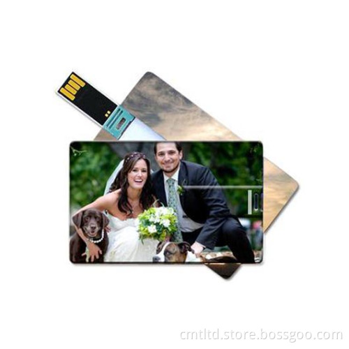 Card Flip Custom USB Flash Drive, Full Color Logo Printing Accepted (CMT-CC01)